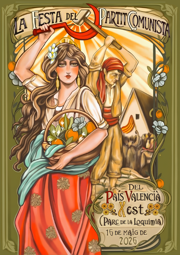 Cartel de la Festa del Partit Comunista del País Valencià 2026